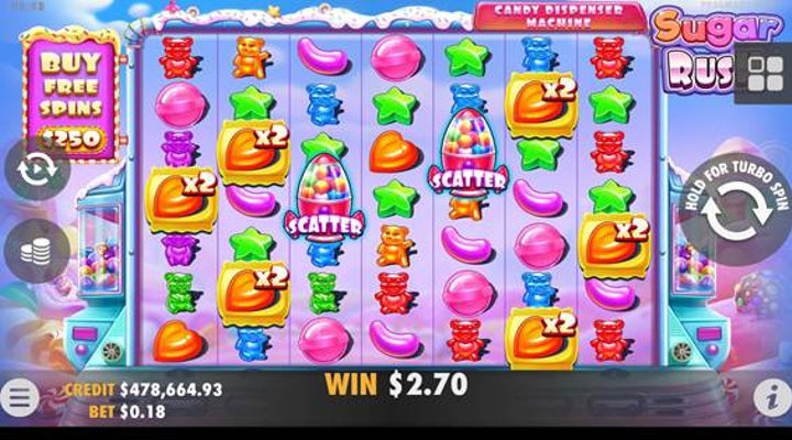 Pantalla de Sugar Rush